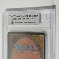 MTG Swamp (B) Alpha Basic Land Graded 8 - Image 5