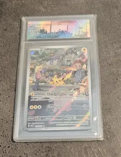 Pikachu 173/165 AR carte Pokemon EV 3.5 carte gradee Collect Aura 9 - FR - Image 4