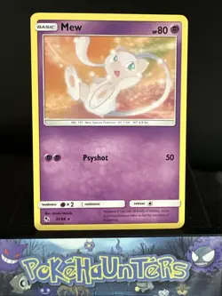 Pokemon Card Mew 32/68 Hidden Fates Non Holo Rare Near Mint - Image 1