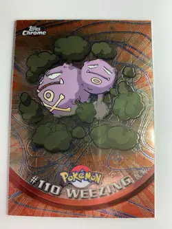 2000 Topps Chrome Pokemon Series 2 #110 Weezing FREE COMBINED SHIPPING - Image 1
