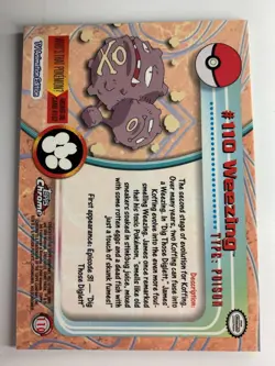 2000 Topps Chrome Pokemon Series 2 #110 Weezing FREE COMBINED SHIPPING - Image 2