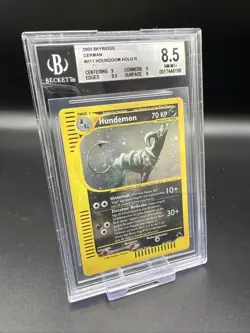Pokemon Karte - HUNDEOMON H11/H32 SKYRIDGE HOLO - Beckett 8.5 NM-MINT - NO PSA - Image 1