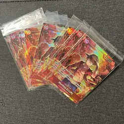 8 One Piece TCG Monkey D Luffy ST10-006 SR Treasure Booster Set Promo SEALED - Image 1