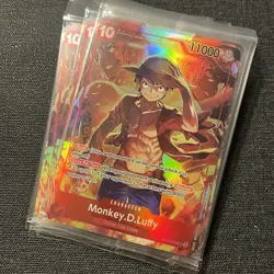 8 One Piece TCG Monkey D Luffy ST10-006 SR Treasure Booster Set Promo SEALED - Image 3