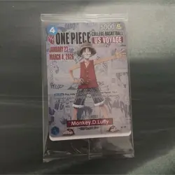 Bandai One Piece CCG Monkey.D.Luffy US Voyage Promo Card P-055 - Image 1