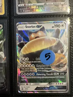 Lot of 9 Snorlax & Reshiram Pokemon Cards Authentic - Image 4