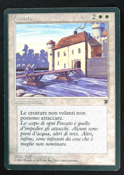 Moat Italian Legends Magic Card Reserved List MTG - Image 1