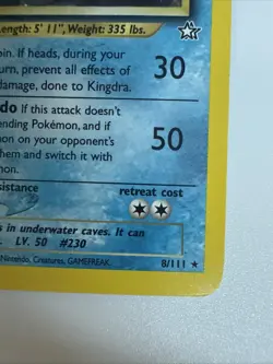 Pokemon Kingdra Holo Rare Card 8/111 Neo Genesis - Image 4