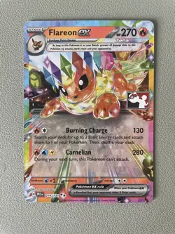 Flareon ex 014/131 Prize Pack Series Cards Holo POKEMON LEAGUE STAMPED - Image 1