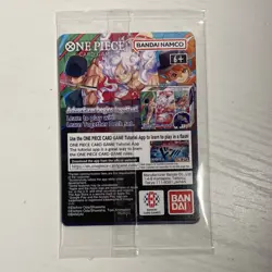 Bandai One Piece CCG Monkey.D.Luffy College Basketball US Voyage Holo Promo Card - Image 2