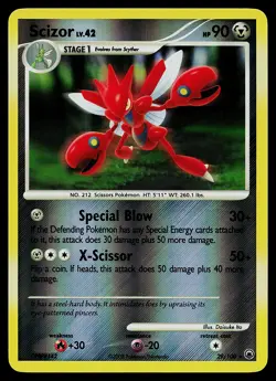 Pokemon Card - Scizor Majestic Dawn 29/100 Rare Reverse Holo - Image 1