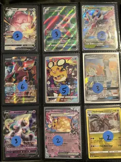 Lot of 9 Pokemon Cards Authentic ~ Lurantis Cobalion Dedenne++ - Image 1