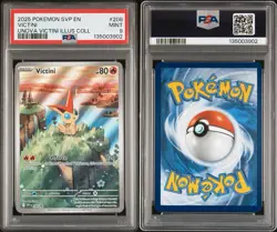 Pokemon 2025 SVP EN - Victini 208 Scarlet & Violet Promo Cards Holo - PSA 9 - Image 3
