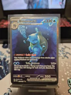 Pokemon TCG Blastoise EX Special Illustration Rare Card 151 Holo 200/165 - Image 1