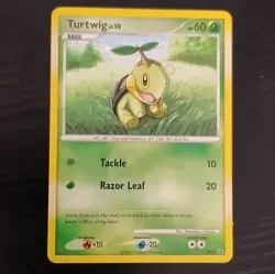 Pokemon Turtwig Diamond & Pearl Promo Holo Rare Card DP01 HP60 2007 TCG - Image 1