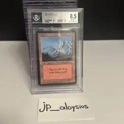 MAGIC THE GATHERING MOUNTAIN V2 L 1993 ALPHA CARD Beckett Graded NM/MT 8.5 - Image 1