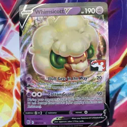 064/172 Whimsicott V Prize Pack Series 2 Stamped Pokemon TCG Card Play Promo - Image 1