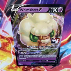 064/172 Whimsicott V Prize Pack Series 2 Stamped Pokemon TCG Card Play Promo - Image 2