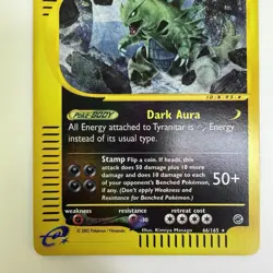 Tyranitar 66/165 Expedition E-Reader Rare Pokemon Card LP - Image 3