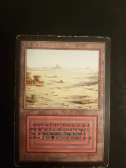 Badlands, International Edition, IE, Inked, Oldschool Magic Mtg Karten Sammlung - Image 1