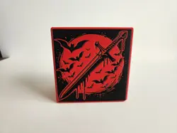 Premium Handcrafted Vampire, Deck Box - Blood Red & Black Gothic Edition, MTG - Image 4