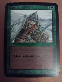 Ice Storm - Alpha Edition - Heavily Played - MTG Magic: The Gathering - Image 1