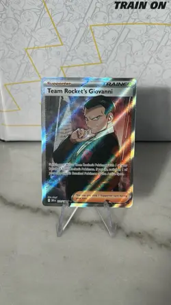 Team Rocket’s Giovanni 225/182 Pokemon Destined Rivals Full Art Trainer NM/M - Image 1