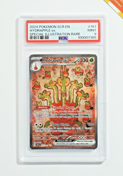 Pokemon PSA 9 Glaceon Vmax #167 SCR EN Stellar Crown 2024 English - Image 1