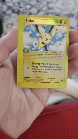 Pokemon Pichu Reverse Holo HP 22/165 Expedition E Series (NM Condition) - Image 2