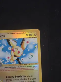 Pokemon Pichu Reverse Holo HP 22/165 Expedition E Series (NM Condition) - Image 3
