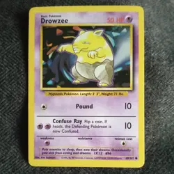 Pokemon - Drowzee Shadowless 1st Edition Base Set Common 49/102 -NM - Image 1