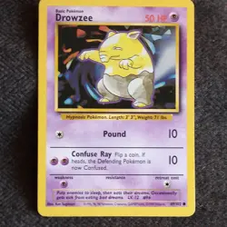 Pokemon - Drowzee Shadowless 1st Edition Base Set Common 49/102 -NM - Image 2