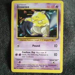 Pokemon - Drowzee Shadowless 1st Edition Base Set Common 49/102 -NM - Image 3