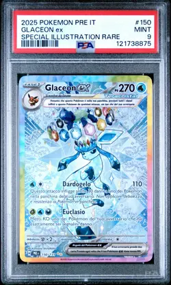 Pokemon PSA 9 Glaceon Ex #150 SIR Evoluzioni Prismatiche 2025 Italiano - Image 2