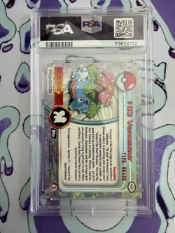 1999 TOPPS POKEMON TV #3 VENUSAUR PSA 10 - Image 2