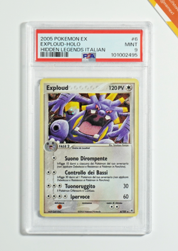 Pokemon PSA 9 Exploud #6 Holo EX Leggende Nascoste 2005 Italiano - Image 1
