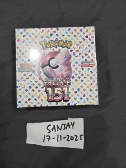 151 Japanese Booster Box SV2a Scarlet Violet Pokemon SEALED - Fast Shipping 4521329346038 - Image 1