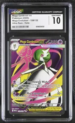 Mega Gardevoir EX *CGC 10* Ultra Rare *Mega Evolution* #159 *2025* Pokemon - Image 1
