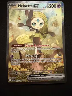 Meloetta ex SIR Pokemon Black Bolt 167 EN - Image 1