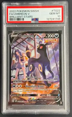 Umbreon V PSA 10 - TG22/TG30 Brilliant Stars Trainer Gallery FA - Pokemon 2022 - Image 1