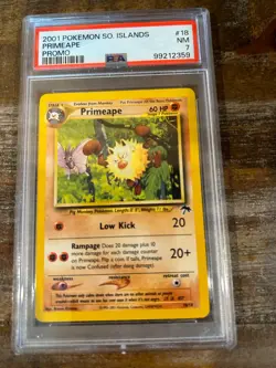 POKEMON 2001 Promo Southern Islands PRIMEAPE #18 PSA 7 RARE - Image 1