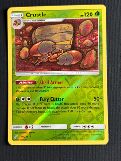 Crustle 11/236 Unified Minds Tomokazu Komiya ~Gallery Reverse holo Pokemon TCG - Image 1