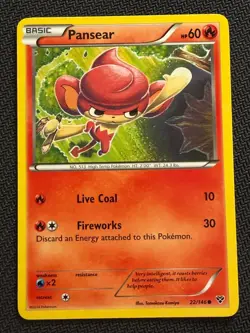 Pansear 22/146 XY non-holo Tomokazu Komiya Gallery ~ Pokemon TCG - Image 1