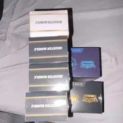 Pokemon Phantasmal Flames ETB & Mega evolution ETB + 4 Booster Bundles - Image 3