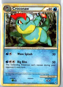 CROCONAW 41/95 UNCOMMON CALL OF LEGENDS POKEMON LP - Image 1