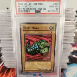 2002 YU-GI-OH! METAL RAIDERS MRD-023 PETIT MOTH-1st Ed- PSA 10 POP 29 - Image 1