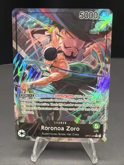 One Piece TCG Roronoa Zoro OP12-020 Leader Alt Art Legacy of the Master English - Image 1