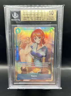 Nami (Alternate Art) OP09-050 Rare One Piece BGS Pristine 10 - Image 1