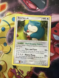 Snorlax 81/111 2009 Rising Rivals Pokemon Card TCG Nintendo Non Holo Common - LP - Image 1