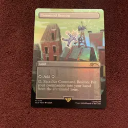 Command Beacon (Rainbow Foil) Secret Lair Drop Foil NM+ Unplayed MTG Magic Card - Image 1